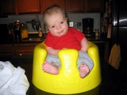 baby in baby chair